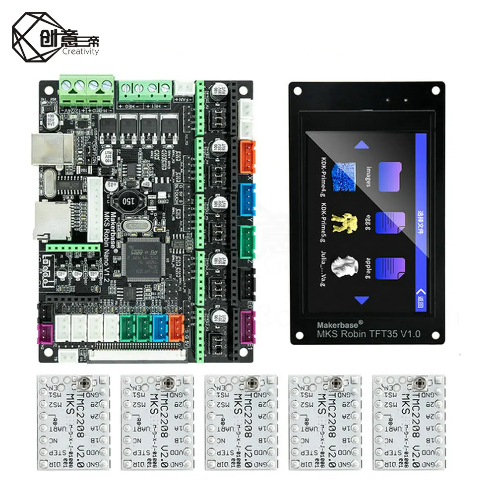Makerbase MKS Robin Nano V1.2 32 битная плата управления запчасти для 3D принтера поддержка