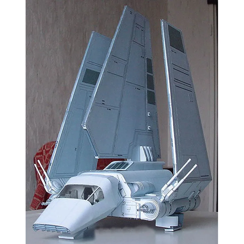 

For Star Wars Imperial Lambda Shuttle Aircraft 3D Paper Model Manual DIY Diecast Spaceship Aviation Model Boys Toys