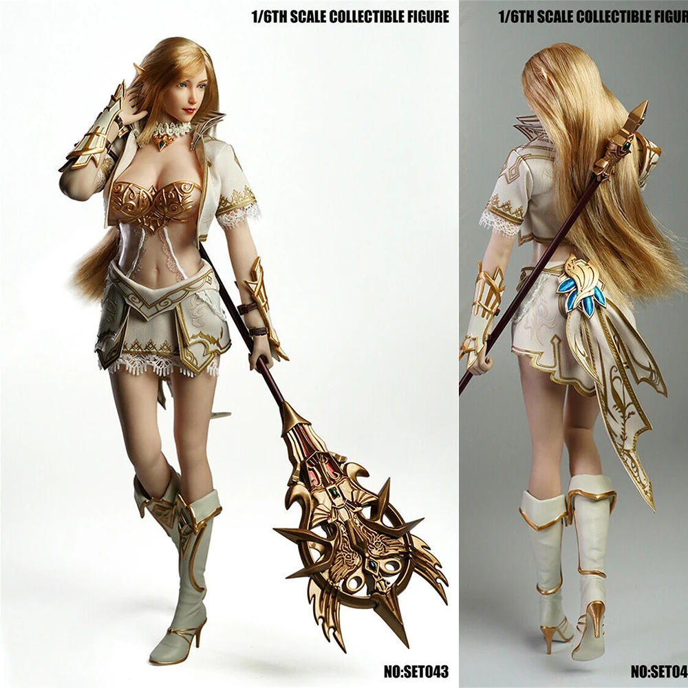 In Stock SUPER DUCK 1/6 COSPLAY SET043 Fairy Elf Clothes W Head F 12&quot Pale Big Chest Phicens Body Doll | Игрушки и хобби