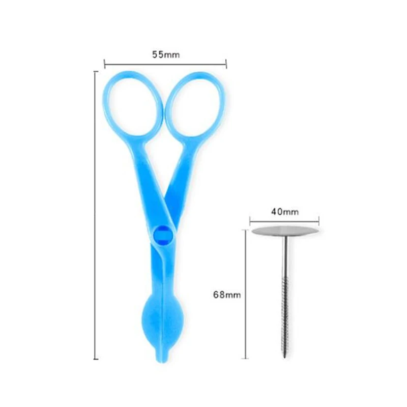 2 шт./компл. голубые пластиковые ножницы для переноса кремов и цветов подставка из