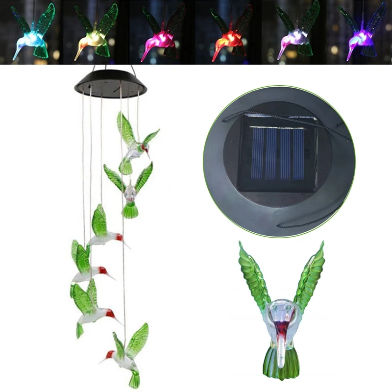 Светодиодная романтическая светодиодный рлянда Humming Bird на солнечной батарее