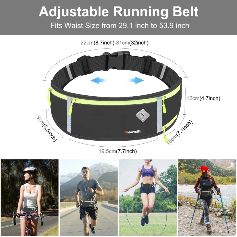 Professional Exercise Large-Capacity Close-Fitting Belt Storage Outdoor Sports Waist Bag Running Mobile Phone Bag Fitness