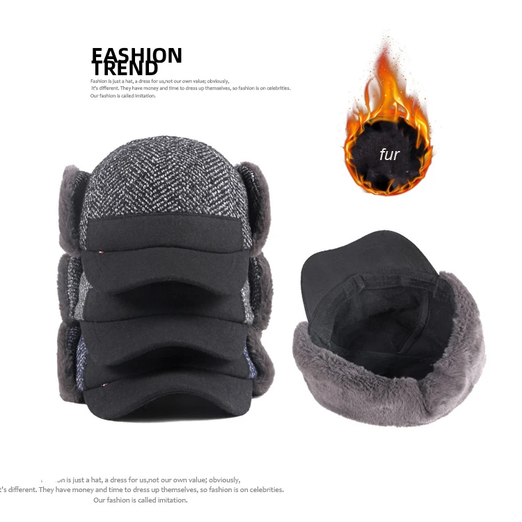 2021 корейский бренд очень теплая меховая бейсболка с защитой ушей Женская
