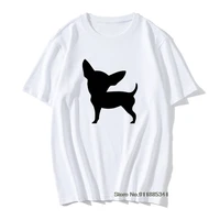 printed simple dachshund dog chihuahua dog dog graphic t shirt for men male short sleeve cotton casual funny crew t shirt
