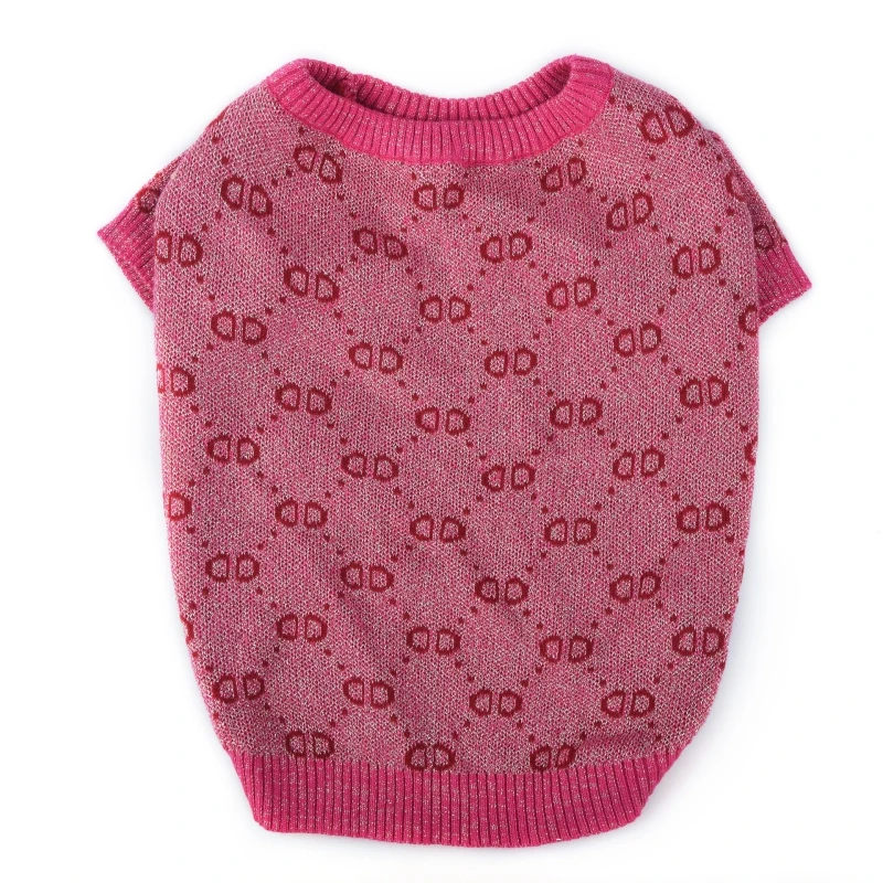 Bling Pet Dog Knit Sweater Teddy Clothes Puppy Small Warm Autumn Winter Cardigan H19 |