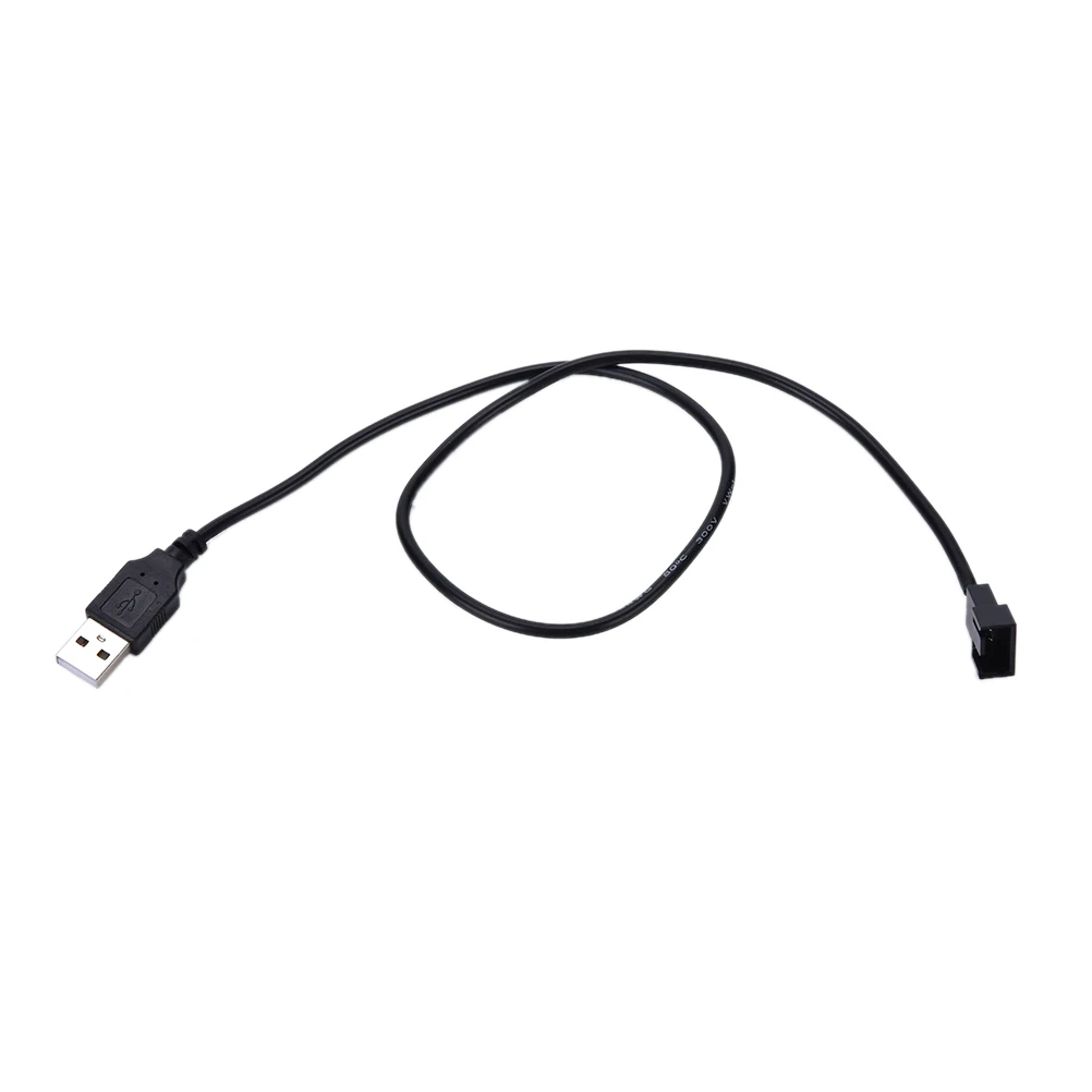 WH038 Connect 3pin or 4pin fan to USB Adapter Cables 3/4 Pin Computer PC Fan Power Cable Connector |