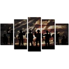 5 шт., настенные художественные плакаты без рамки в стиле армии США