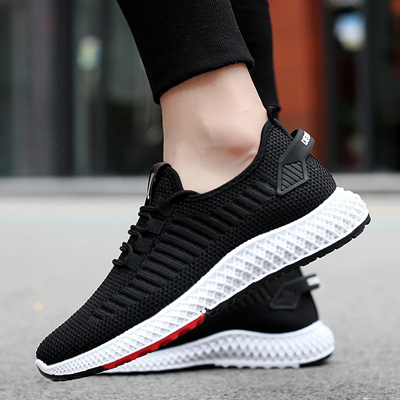 Летающие тканые дышащие кроссовки Классическая удобная повседневная обувь