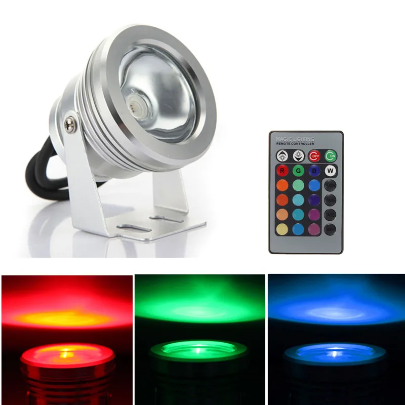 1 комплект 10 Вт RGB светодиодный садовый светильник подводный пейзаж наружный