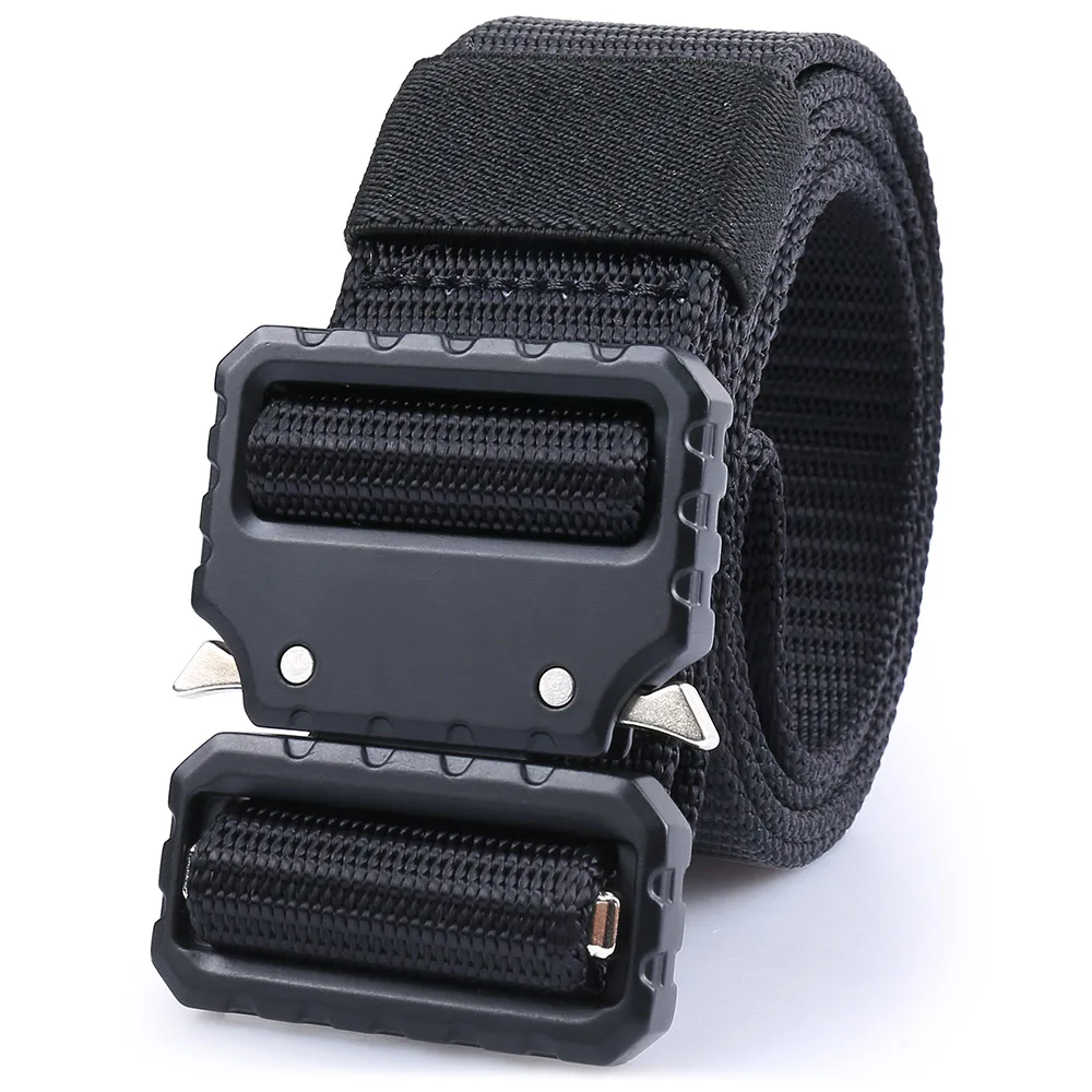 Belt-B6-38-Black Открытый сверхмощный военный тактический ремень страйкбол полицейский БОЕВОЙ ОХОТНИЧИЙ мужской поясной ремень SWAT пояс снаряжение для мужчин t - Цвет: Belt-B6-38-Black