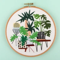 plant patterns diy cross stitch kits handmade crafts sewing supplies 3d european embroidery materials package needlework set