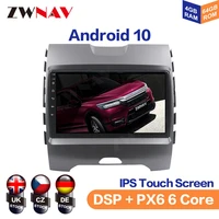 android 10 ips screen for ford ranger 2015 car multimedia player navigation audio radio stereo head unit gps 1 din auto radio