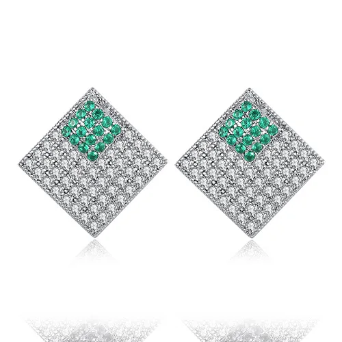 

Серьги женские с фианитами, 3 А