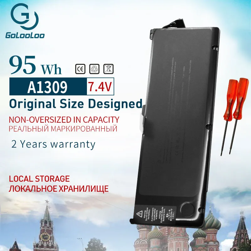 Аккумулятор Golooloo 7 4 в 95 Втч для ноутбука Apple MacBook Pro 17 дюймов A1309 A1297 ранняя 2009 Mid 2010