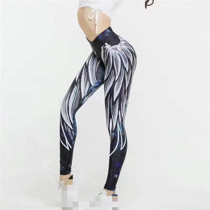 

Women's sexy angel wings, peach hips, shaping, self-cultivation yoga, lace-up sweatpants, hip-lifting fitness pants.