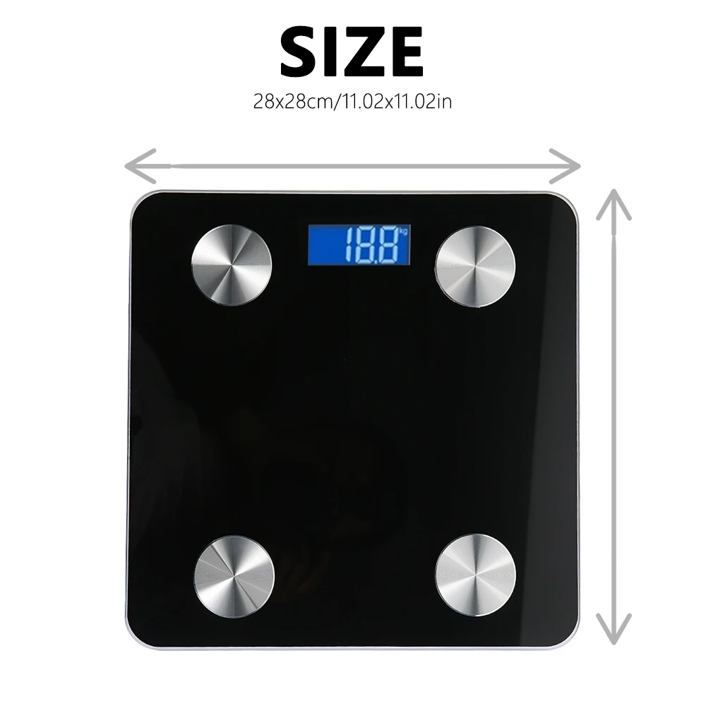 Смарт Bluetooth весы для тела и жира напольные научные Электронные цифровые ванной
