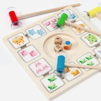 baby cognitive puzzle card educational toys color shape matching game cartoon animal early learning math toys gifts for children