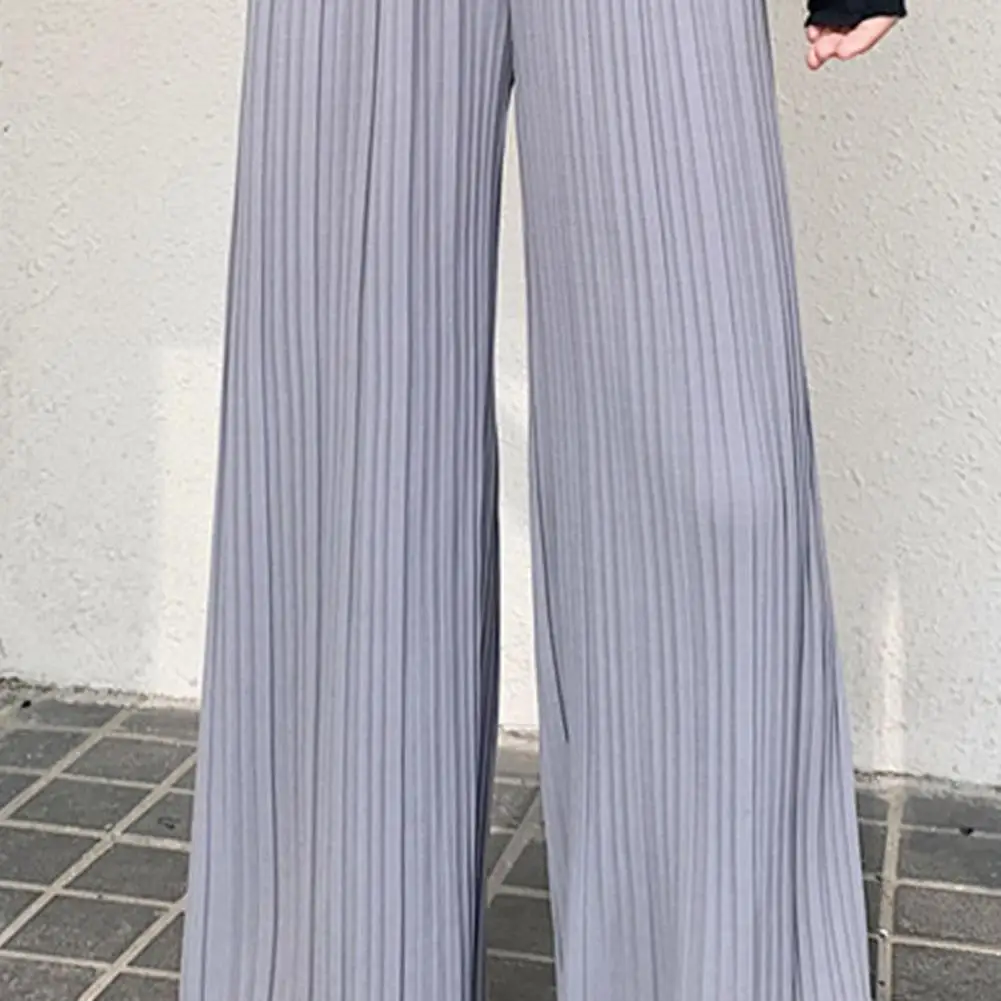 

80% Dropshipping!!Women Pants High Waist All-matched Autumn Women Solid Color Elastic Waist Pants for Work
