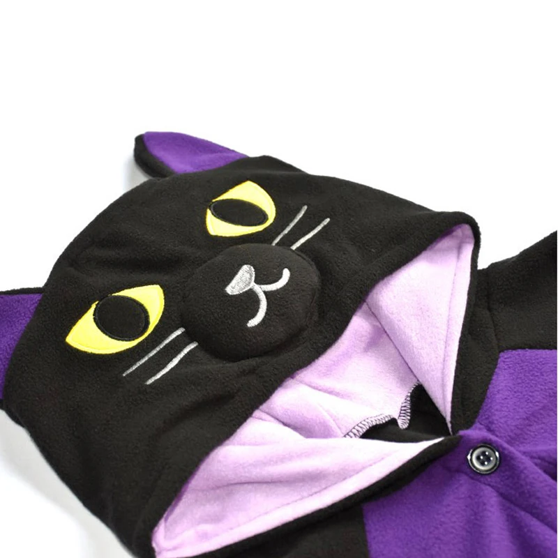 Зимняя женская пижама Kigurumi Единорог черная кошка звезда Комбинезоны для