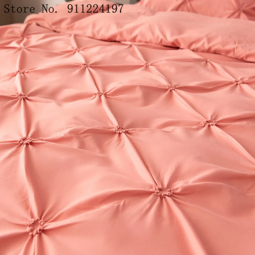 

Pink Plaid Duvet Cover Set Comforter Bedding Set 3D Printing Luxury 3pcs Quilt cover Single Double Queen King Size home textil