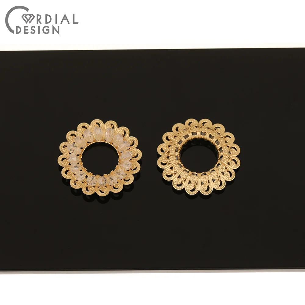 

Cordial Design 30Pcs 29*29MM Jewelry Accessories/Hand Made/DIY Making/Jewelry Findings & Components/Connectors/Crystal Charms