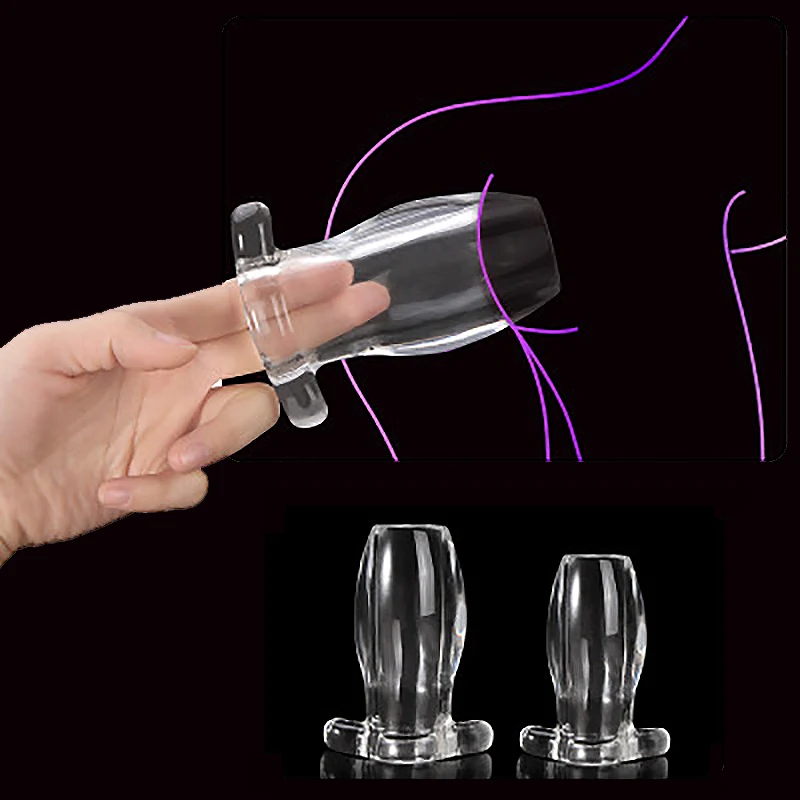 Гигантский силиконовый полый анальный фаллоимитатор огромный Анальный