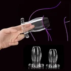 Гигантский силиконовый полый анальный фаллоимитатор, огромный фаллоимитатор, Анальный расширитель, массажер простаты, фаллоимитатор, секс-игрушка для взрослых