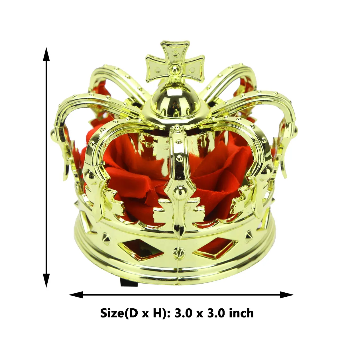 

Women's Mini Queen Crown Tiara Hair Clip Headwear Headband Halloween Cosplay Party Costume Acessories for Hallowen Party Cosplay