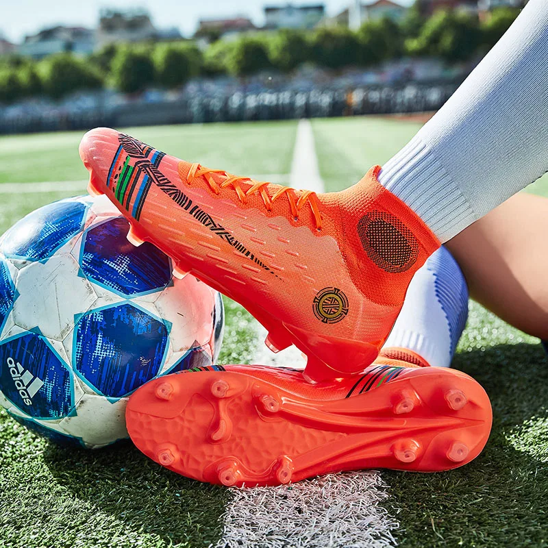 Jual R.Xjian Sepatu Olahraga Kuku Rusak Latihan Belat Anak Laki-laki Pergelangan Kaki Tinggi Luar Ruangan Sepatu Pria Profesional Sepatu Sepak Bola Kuku Panjang
