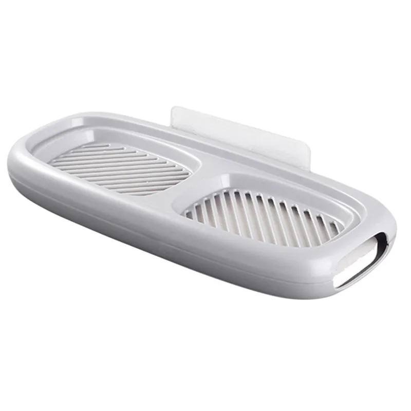 

Draining Soap Dish Bathroom Double-Deck Multi-Purpose Wall Hanging Soap Sponge Tray Stand Bathroom Accessories