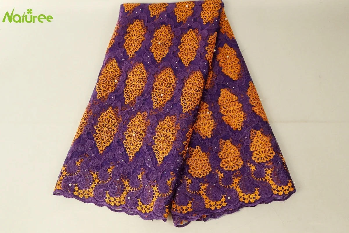 140 см ширина африканский тюль гипюр шнур кружевная ткань по двору нигерийский