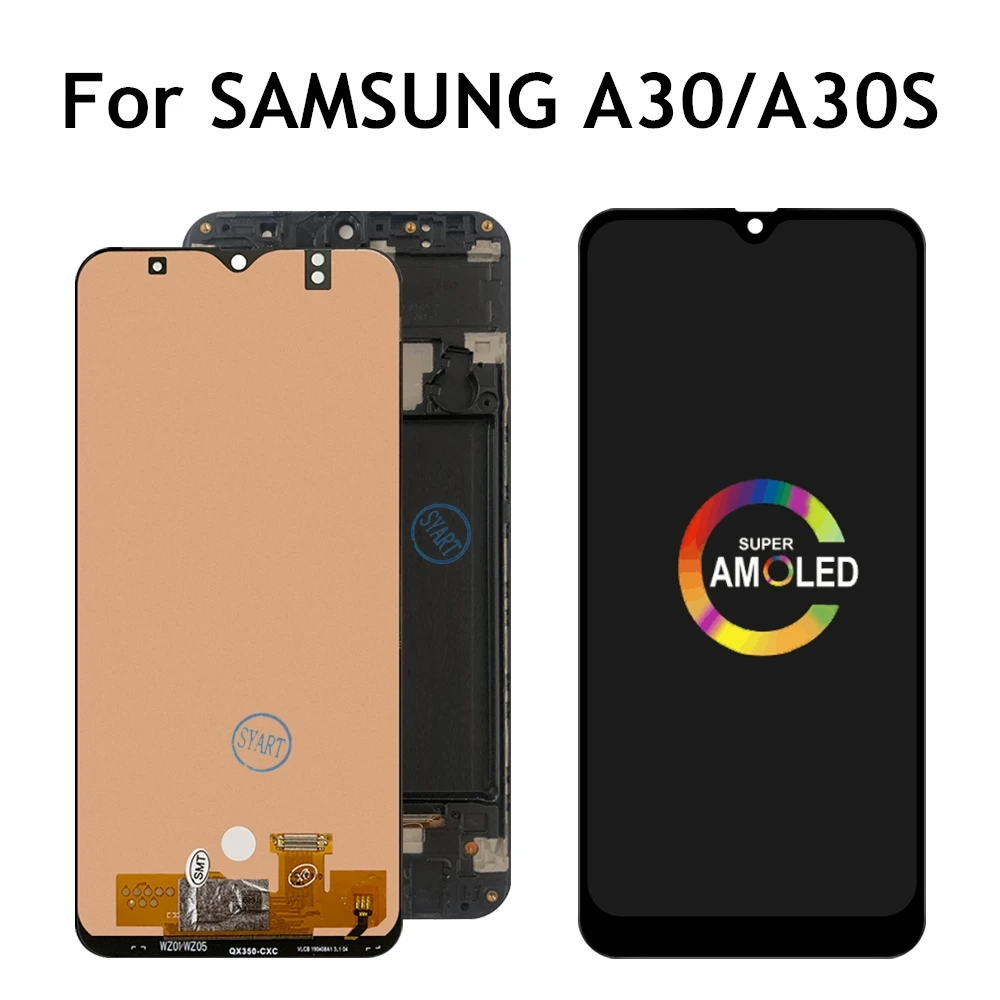 Oled дисплей Pantalla OLED для Samsung Galaxy A30 A30S LCD A305/DS A305F A305FD сенсорный экран дигитайзер A 30