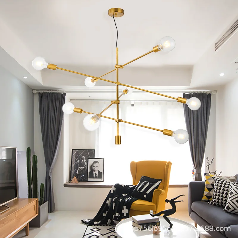 Винтажный стеклянный шар светильник люстра на подтяжках потолочный