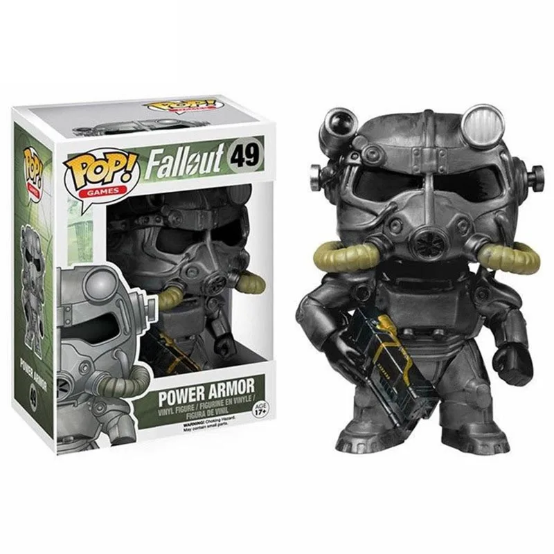 Funko Pop Fallout 4 VaultBoy Brotherhood of steel фигурка 49 игрушек 10 см