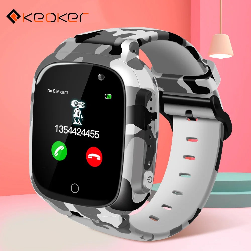 Keoker умные часы для детей, цветной экран, gps, wifi, SOS, один щелчок, расположение вызова, 600 мАч, анти-потеря, монитор, Детские умные часы