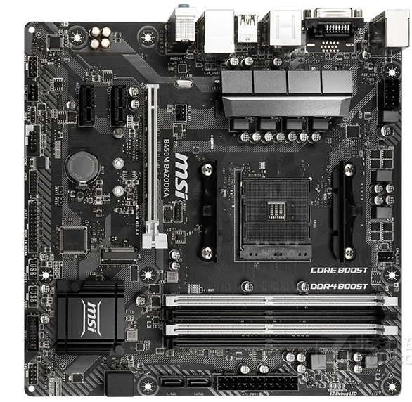 Verkaufen MSI B450M BAZOOKA Buchse AM4 Unterstützt DDR4 Speicher Bis Zu 3466 +(OC) MHz TURBO M.2 SATAIII PCI-E Gen3 Desktop Mother