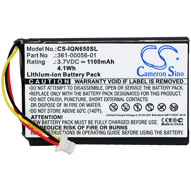 

Cameron Sino 1100mAh Battery For Garmin 010-01211-01,Nuvi 65,Nuvi 65LM,Nuvi 65LM 6",361-00056-01