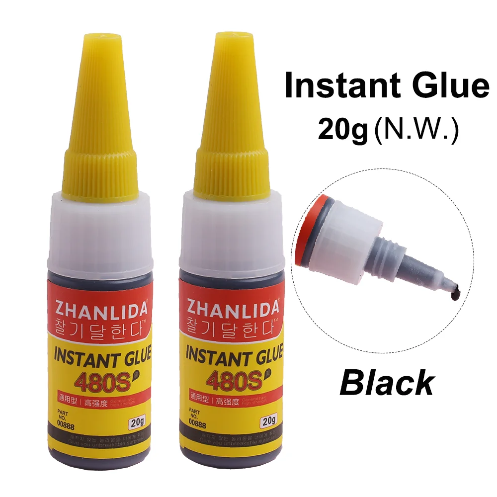 

Multi Purpose Strong Epoxy Resin Glue Cyanoacrylate Black Adhesive Ceramics Wood Metal Rubber Quick Auto Tires Repair Accessory