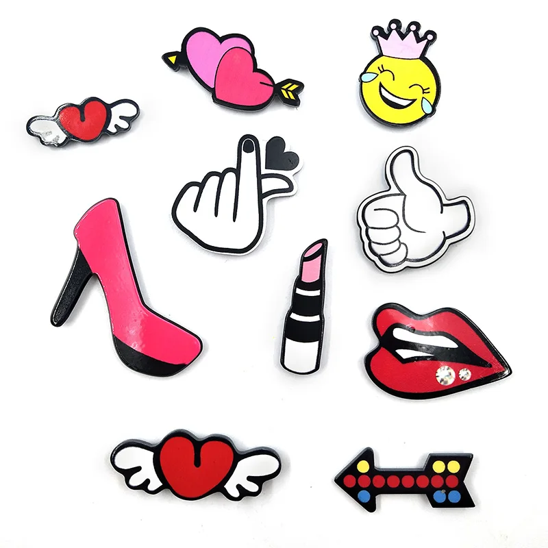 10pcs Fashion Signs DIY Bean смолы магниты на холодильник креативный сувенир с мультипликационным героем холодильники магнитный стикер сообщений домашний декор кухонные аксессуары - Цвет: 10pcs Fashion Signs