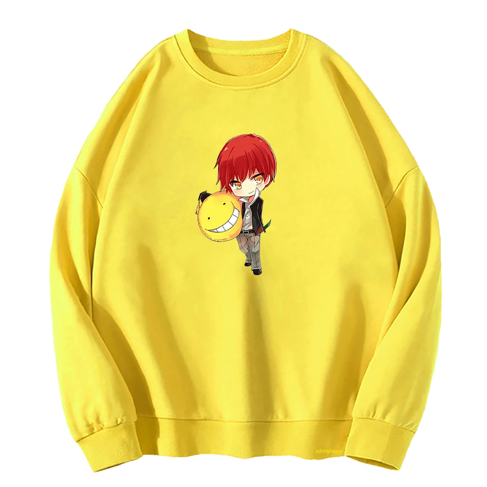 

Anime Assassination Classroom Hoodie Women Koro Sensei Hoodies Women Harajuku Manga Karma Hoody Crew Neck Pullover Sweatshirt
