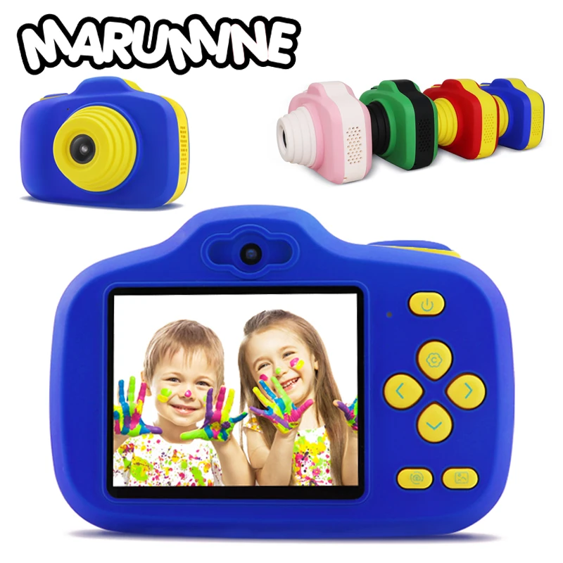 Marumine игрушки для детей фотоаппарат цифровой электронная мини-камера фотография Развивающие игрушки для девочек мальчиков подарок на день рождения