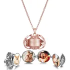 Модная волшебная расширяющаяся подвеска с фото памятная подвеска ожерелье медальон Крылья Ангела длинное ожерелье с подвеской Рождественский подарок