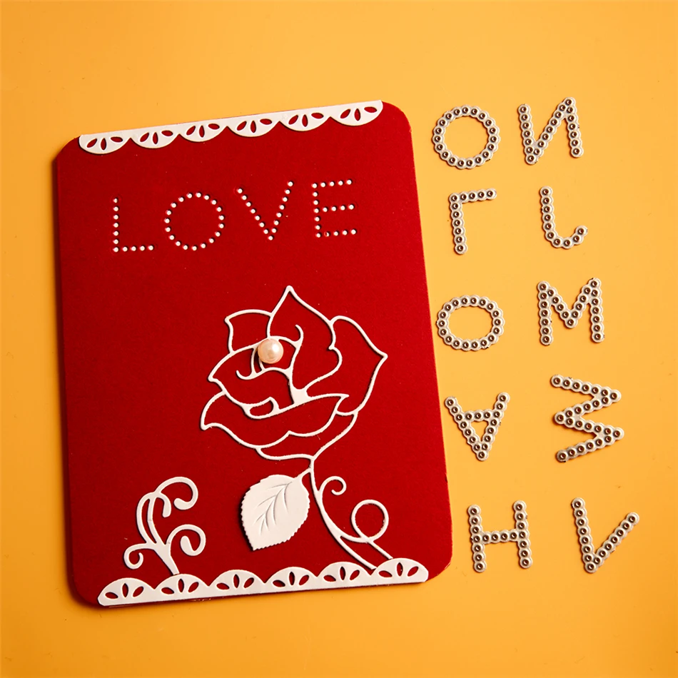 Штампы с цифрами Eastshape 26 алфавитов штампы для резки металла скрапбукинга