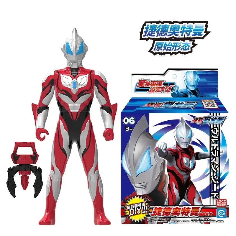 Игрушечные сборные куклы Ultraman Taiga Orb Geed Belial со строительными блоками полуготовая