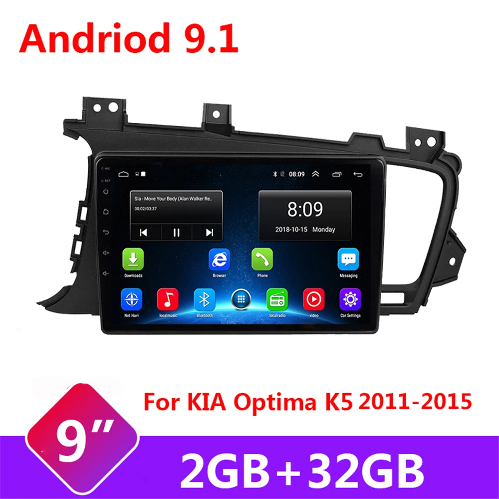 

2G+32G IPS Android 10 Car Radio Multimedia Video Player For Kia K5 Optima 2011-2015 Navigation GPS DVD 2 din autoradio carplay