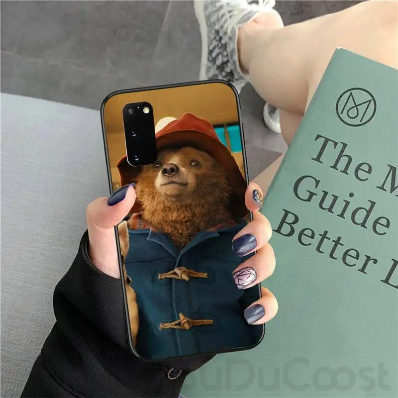 

Cool Paddington Bear Phone Case For samsung galaxy S10 S10E Lite s8plus s9plus s7 s6 plus S5 S20 plus