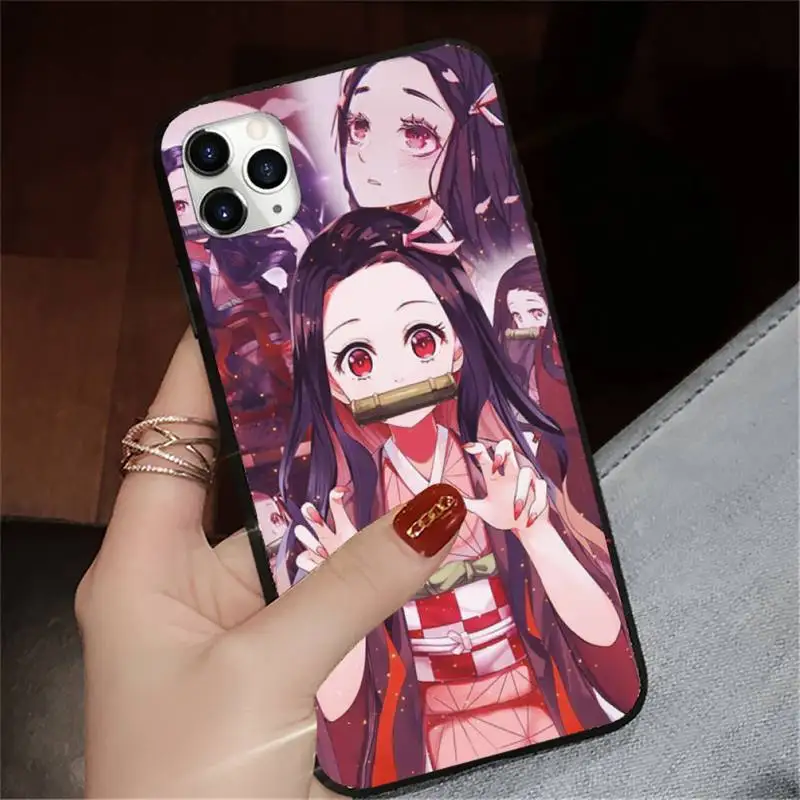 

Kamado Nezuko Kimetsu no Yaiba Demon Slayer Phone Cases for iPhone 11 12 pro XS MAX 8 7 6 6S Plus X 5S SE 2020 XR