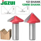 Фреза гравировальная с V-образным пазом, вольфрамовый твердосплавный резак, 90-12 градусов, 12 мм, 120 дюйма