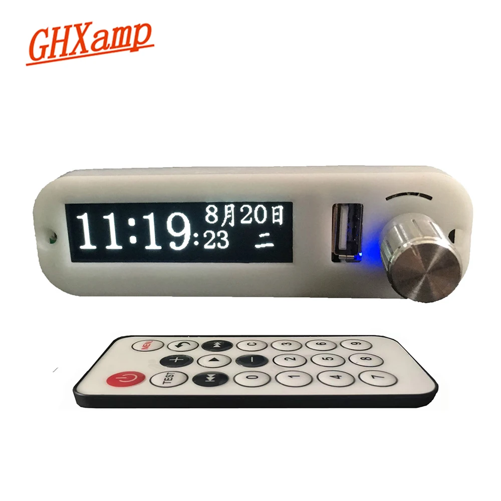GHXAMP OLED дисплей музыкального спектра с Bluetooth DIY усилитель шасси MP3 декодер платы 12 В блок питания