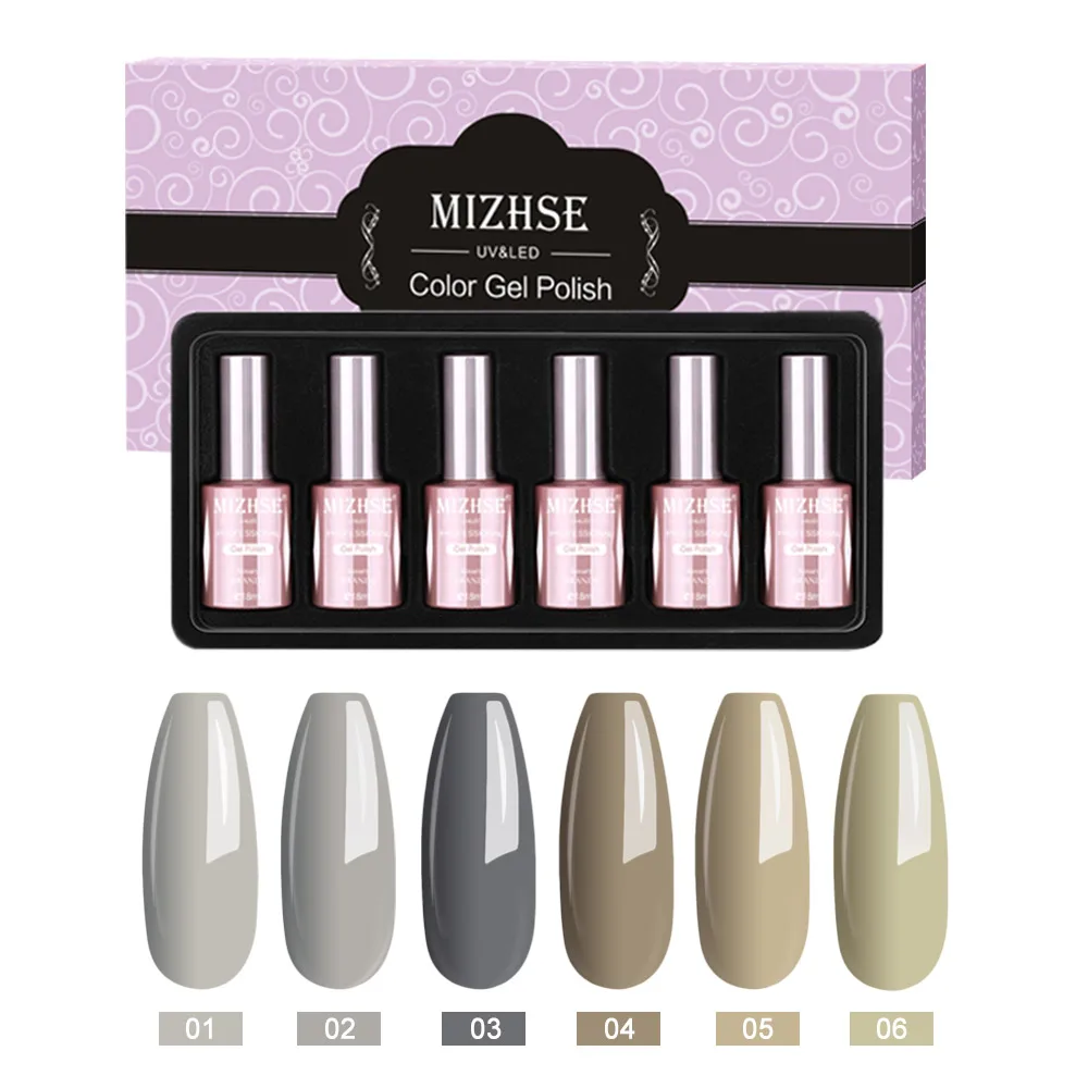 P11 MIZHSE, 18 мл, Гель-лак, Гель-лак, УФ-гель, светодиодный, лампа, Гель-лак, дизайн ногтей, лак для ногтей, 6 шт. в наборе, УФ-смола, цвет, грунтовка - Цвет: P11
